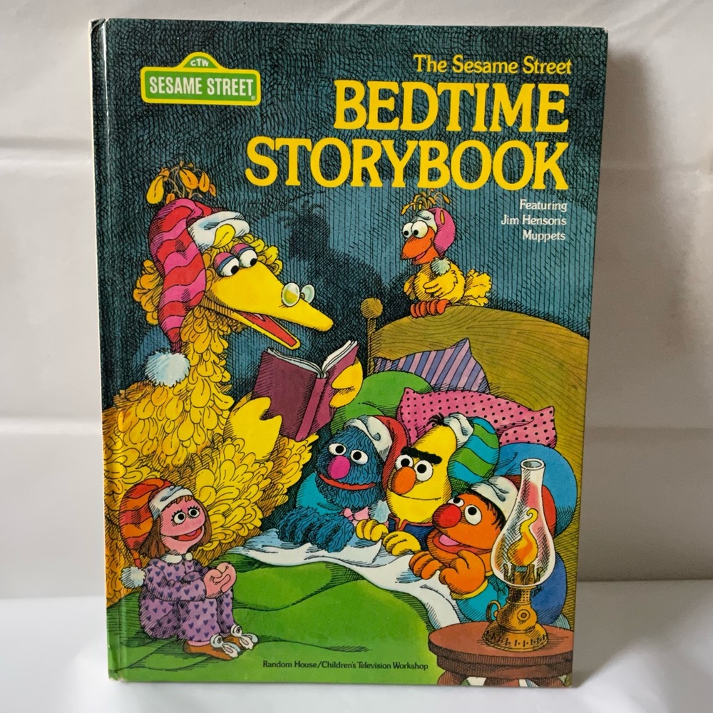 1970s Vintage Book The Sesame Street Bedtime Storybook Muppets